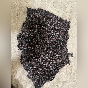 flowy skirt with floral print